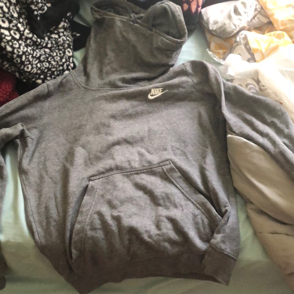 Gray Nike hoodie